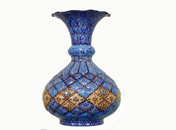 تصویر 1 از قیمت گلدان مینا کاری + خرید باور نکردنی